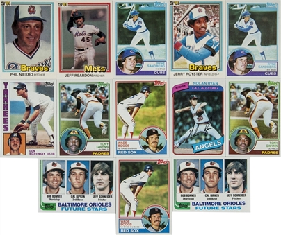 1980-1992 Topps, Bowman, Donruss and Fleer High Grade Complete Sets Collection (23)